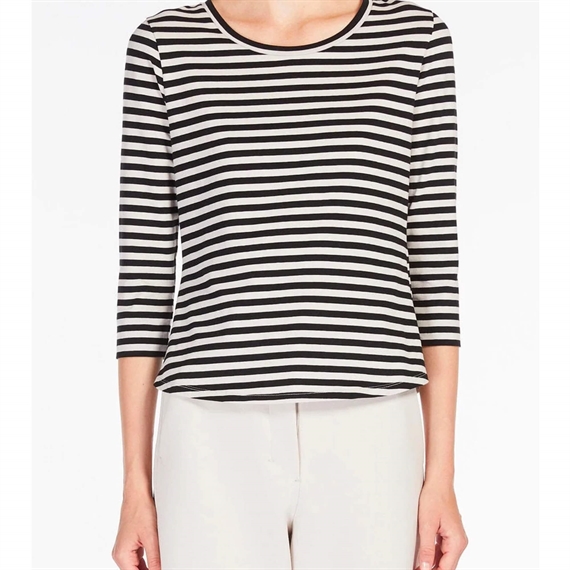 \'S Max Mara Durata Bluse, Black Pin Stripes